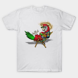 Parrot Beach Chair T-Shirt